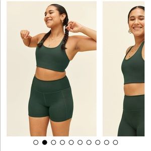 Girlfriend collective Moss Simone high support bra